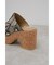 CENTER SEAM CORK WEDGE SANDALS