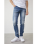 AZUL DENIM ヘムダメージスキニー