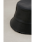 フェイクレザーバケットハット
