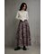 レイヤードデザインフレアスカート