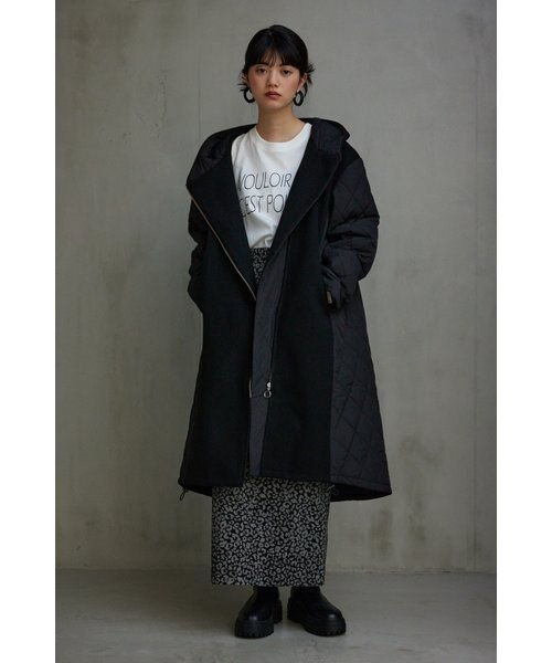 MOUSSY m_ キルティング ロングコート ネイビー 公式】AZUL BY MOUSSYのキルティング|検索ページ|シェルター