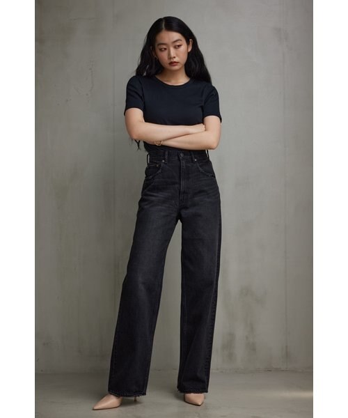 美品⭐︎アズールバイマウジー　ハイウエストワイドデニム　XS AZUL DENIM ハイウエストスーパーワイド｜WOMEN｜250HSM11-398C