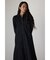 ステッチデザインデニムロングシャツワンピース