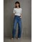 AZUL DENIM／ハイウエストオーバーラップデニム