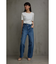 AZUL DENIM／ハイウエストオーバーラップデニム