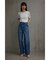 AZUL DENIM／ハイウエストオーバーラップデニム