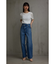AZUL DENIM／ハイウエストオーバーラップデニム