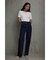 AZUL DENIM／ハイウエストオーバーラップデニム