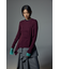 【PLUS】アシンメトリードレープニット
