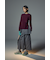 【PLUS】アシンメトリードレープニット