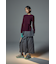 【PLUS】アシンメトリードレープニット