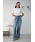 AZUL DENIM ハイウエストワイドデニム