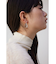 ニュアンスハートシェイプドフープピアス