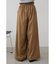 ソフトタッチギャザーワイドパンツ