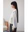 ラメ裏毛ジップアップトップス