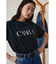 メタリックロゴTシャツ