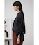 ギャザーデザインクロップドシアーシャツ