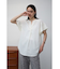 ラッフルスリーブスキッパーブラウス