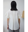 ラッフルスリーブスキッパーブラウス