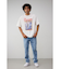 ダメージバンド半袖TEE