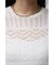 レース半袖ニットトップス