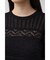 レース半袖ニットトップス
