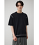ブランケットステッチ半袖ニット