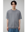 ブランケットステッチ半袖ニット