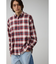 オンブレーチェックシャツ