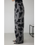 ジオメトリックパターンワイドパンツ