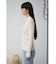 ランダムリブハイネックニットトップス