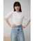 ベロア5分袖トップス