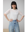 ベロア5分袖トップス