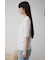 ベロア5分袖トップス