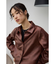 フェイクレザーシャツ