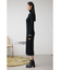 リブニットロングワンピース