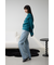 フリンジジャガードニット