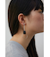 フェイクレザーバイカラーアシンメトリーピアス