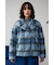 シャギーチェックライダースジャケット