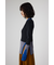 【PLUS】カラーブロッキングリブニット