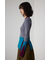 【PLUS】カラーブロッキングリブニット