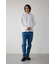 ワッフルフェイクレイヤード長袖トップス