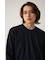 ワッフルフェイクレイヤード長袖トップス