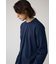 ワッフルフェイクレイヤード長袖トップス