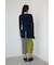 【PLUS】アシンメトリーレイヤードニットワンピース