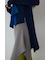 【PLUS】アシンメトリーレイヤードニットワンピース