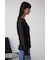 バックスリットシアーロングトップス