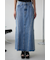 AZUL DENIM フリンジ切替デニムスカート
