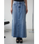 AZUL DENIM フリンジ切替デニムスカート