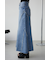 AZUL DENIM フリンジ切替デニムスカート